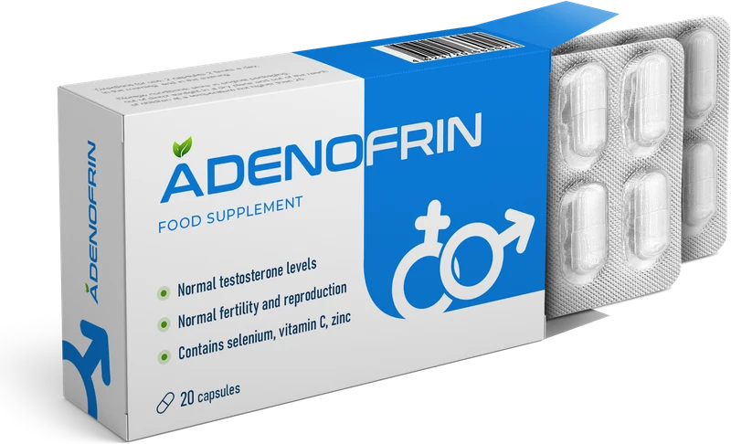 Caja de Adenofrin con cápsulas
