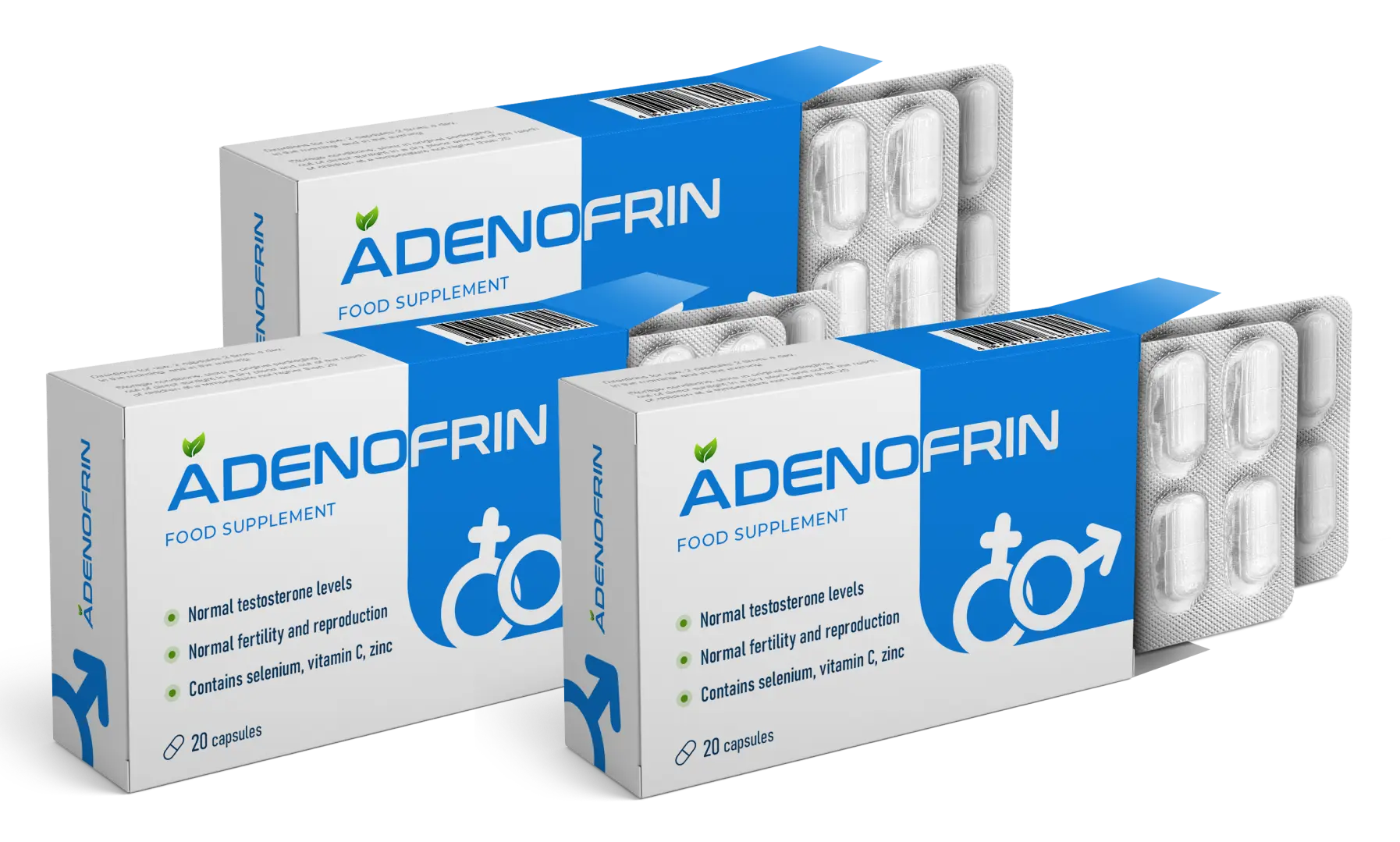 Tres cajas de Adenofrin con descuento